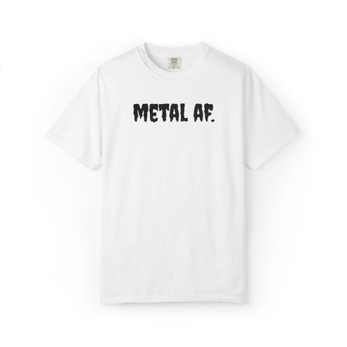 "Metal AF." Cool Embroidered T-Shirt