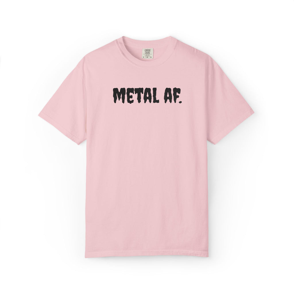 "Metal AF." Cool Embroidered T-Shirt